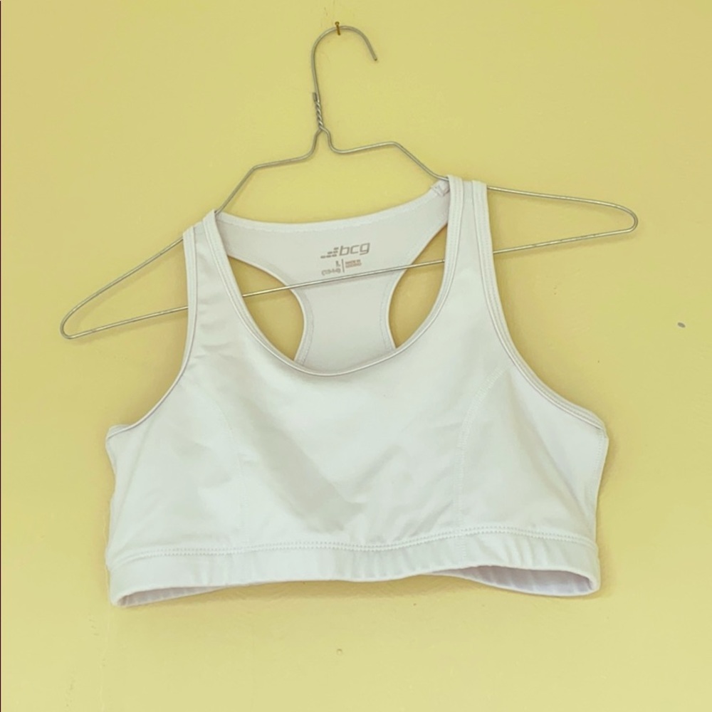 White sports bra